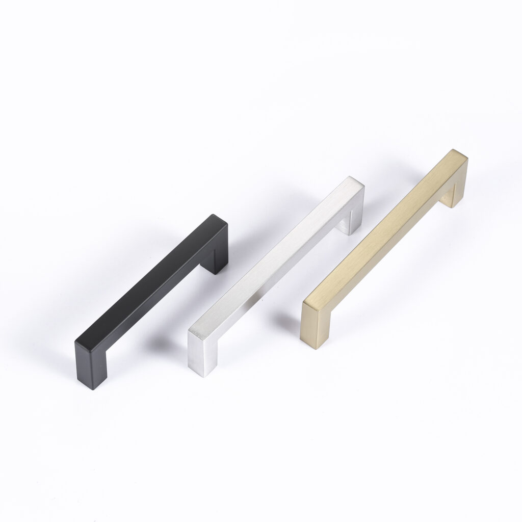 Cabinet Pulls Stainless Steel Drawer Dresser Handles Square Bar Hardware Drawer Handle Furniture Hardware X-001