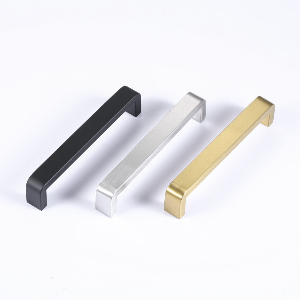 Brushed Gold Cabinet Pulls Stylish Kitchen Cabinet Handles Stainless Steel Gold Cabinet Hardware for Cupboard Drawer Pull X-007