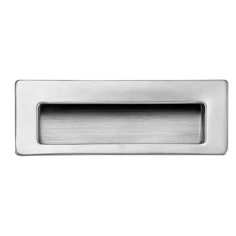 Durable Sliding Door Handle 304 Stainless Steel Recessed Cupboard Handles Modern Style Cabinet Pulls Matte Black Drawer Knobs X-045
