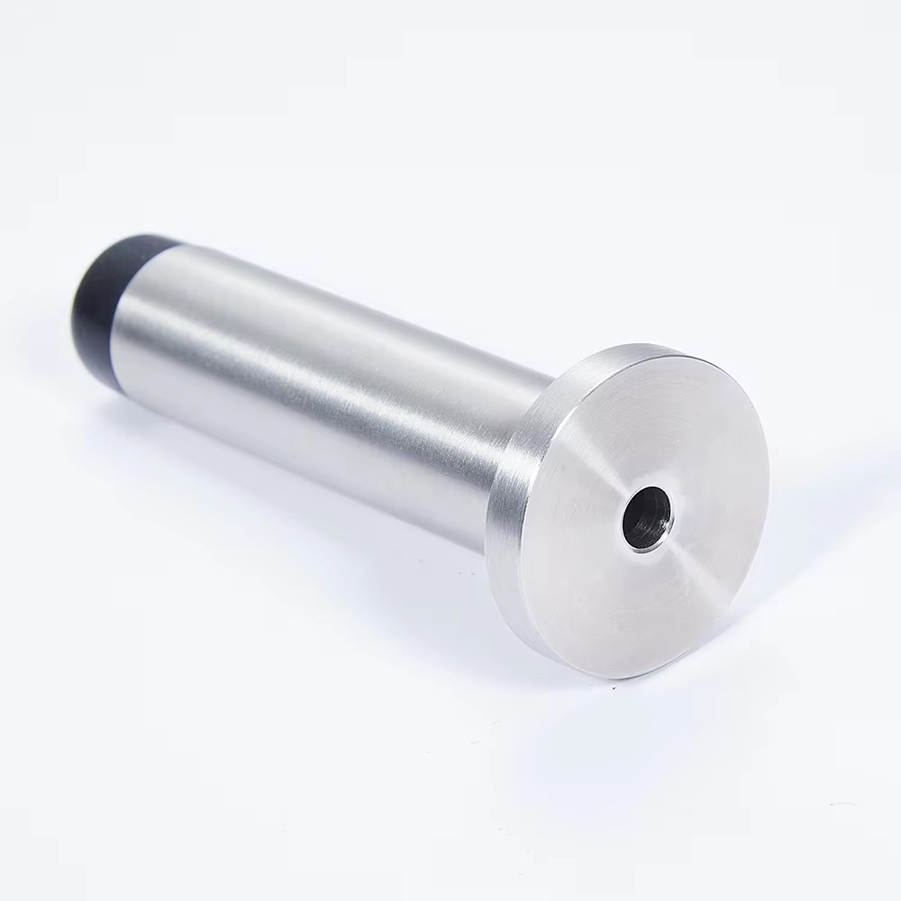 Stainless Steel Door Stop Wall Protector Quiet and Shock T Shade Silicone Rubber Door Holder X-085