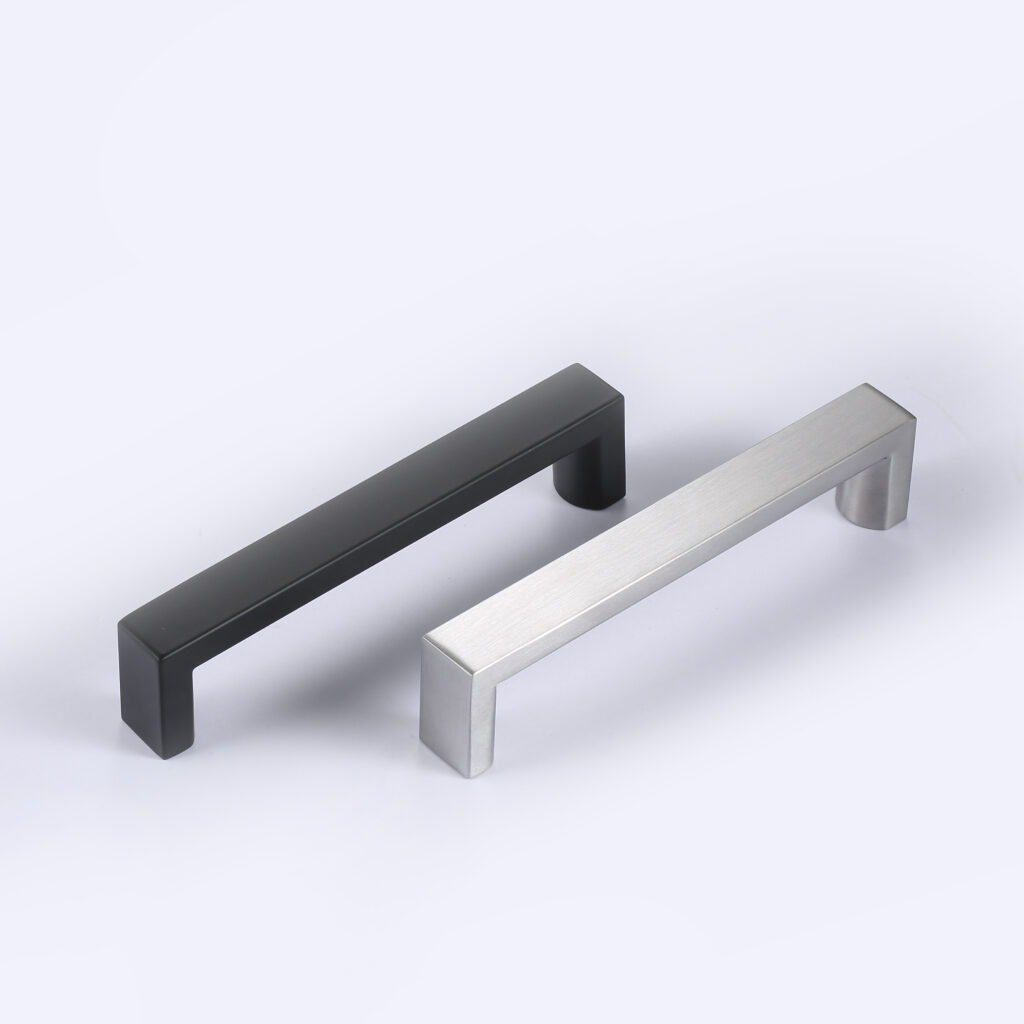 Brushed Nickel Cabinet Pulls Square Kitchen Hardware Handles for Cabinets Closet Square Cupboard Bathroom Desk Door Knobs X-036