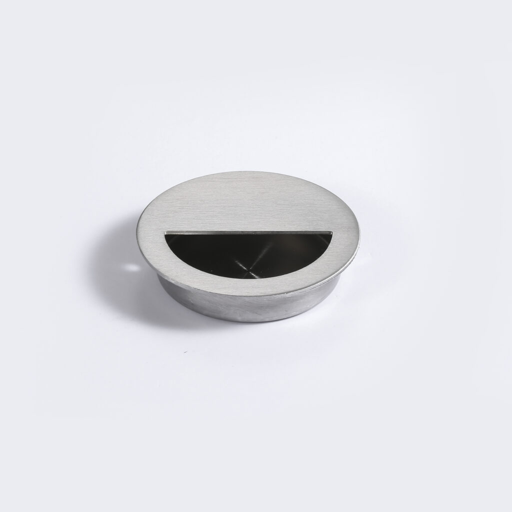Recessed Embedded Door Handle Stainless Steel Round Drawer Handles Hidden Concealed Recessed Sliding Door Pull X-048