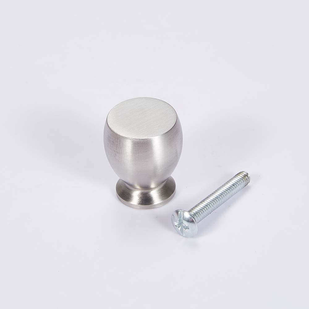 Round Cabinet Knobs, Gold Brass Drawer Knobs, Door Kitchen Hardware Cupboard Knob, Stainless Steel Single Hole Handle with Screws  X-068