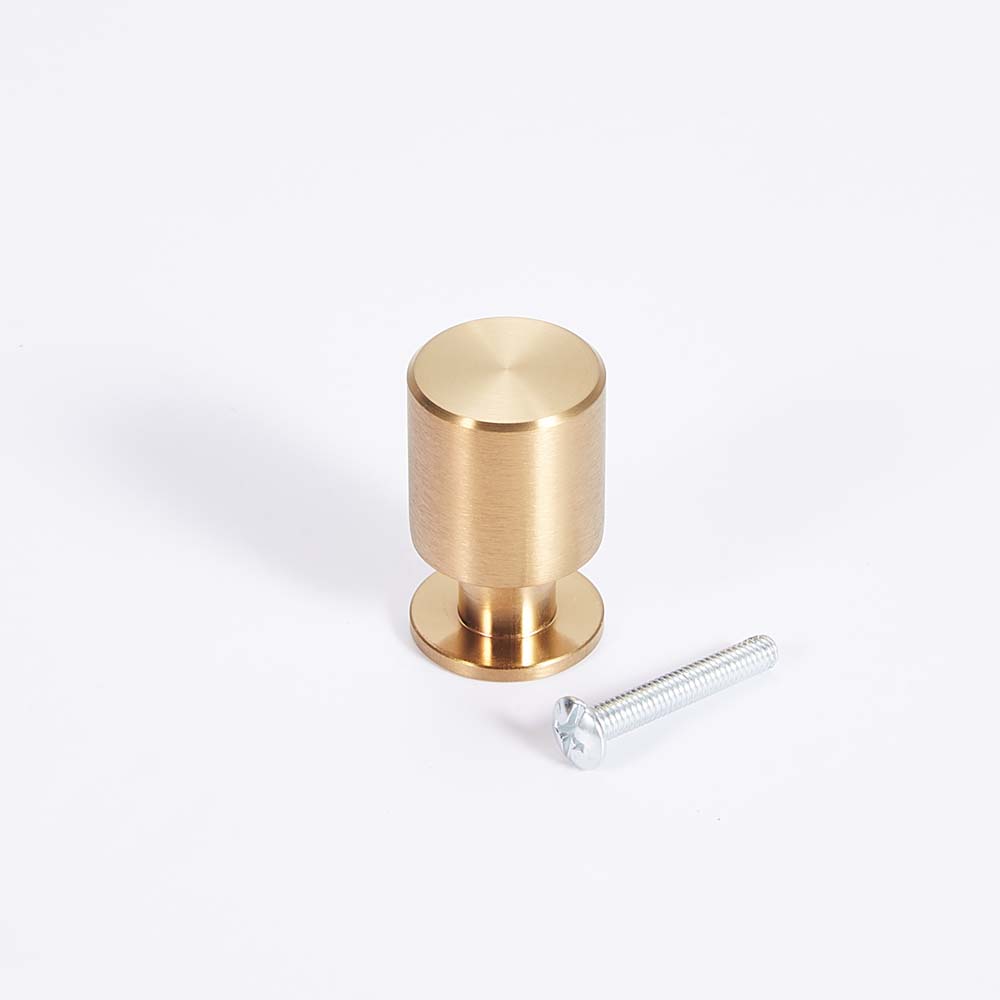 Stainless Steel Round Drawer Knobs Cabinet Pulls Compact Matte Finish Easy Install for Kitchen Cupboard Furniture X-072