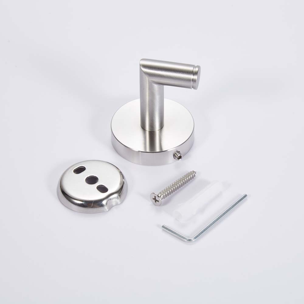X-102 Bathroom Towel Hooks Brushed Nickel, Stainless Steel Robe Coat and Clothes Hook Heavy Duty Wall Hook for Bathroom & Kitchen