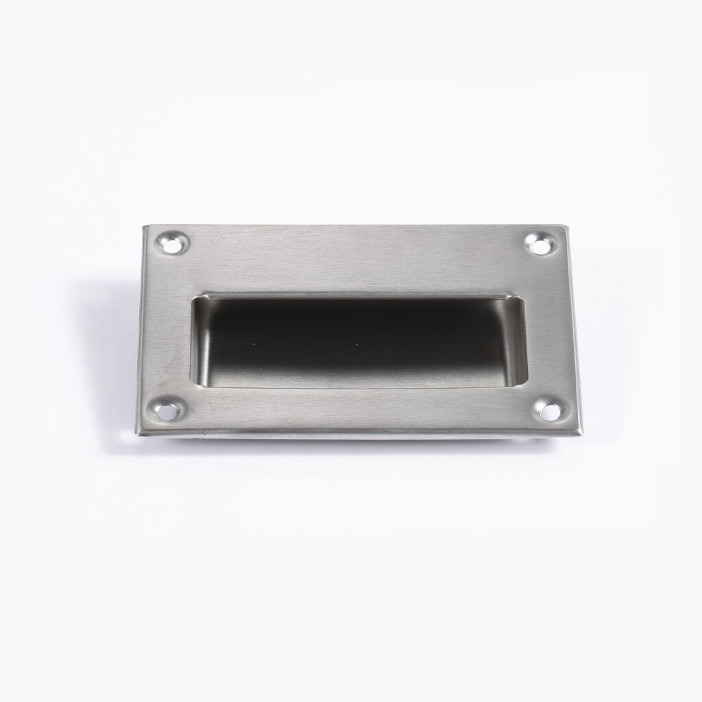 Satin Nickel Sliding Closet Door Handles Recessed Finger Flush Pulls Stainless Steel Handles Closet Door Pulls X-042